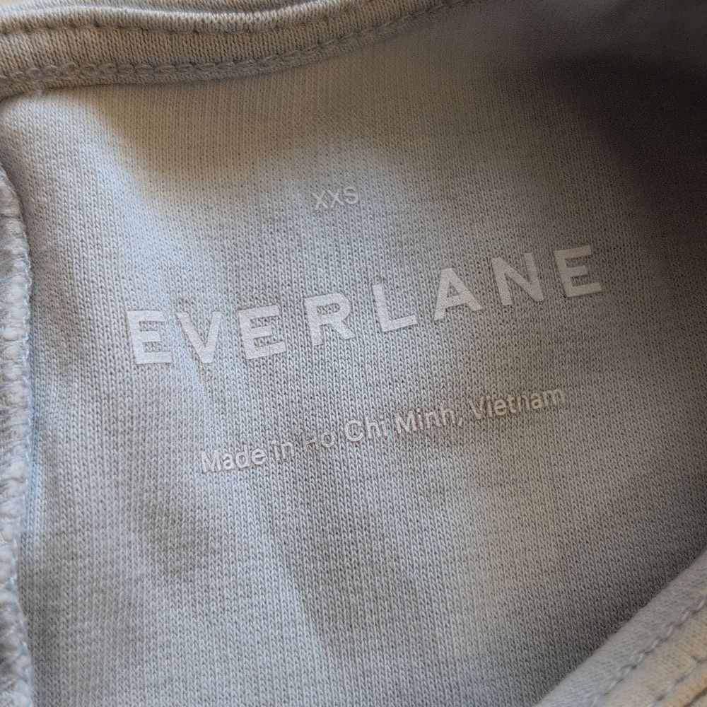 Everlane Party Of One Tee Mini Dress Shift Sky Light Blue Size XXS - Picture 7 of 8